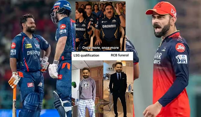 "Rishabh Pant was paid 27crs just to make sure RCB plays Eliminator and not Qualifier"- Top 10 funny memes as LSG score 227/3 in IPL 2025 clash vs RCB