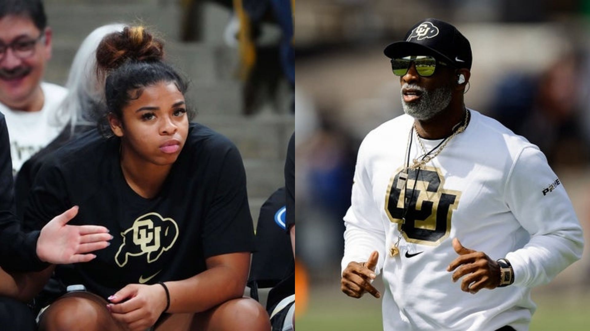 Shelomi Sanders and Deion Sanders. Source: Imagn