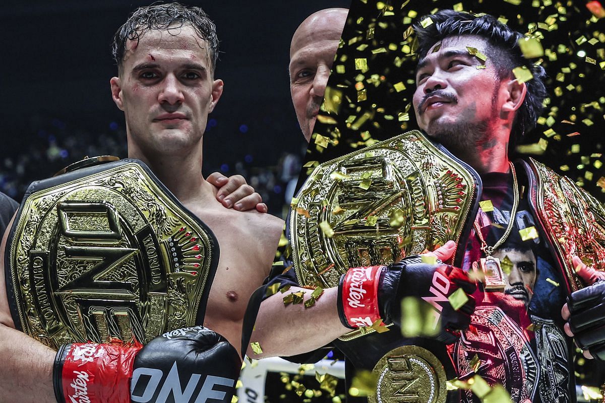 Jonathan Di Bella (left) and Prajanchai (right). [Photos from ONE Championship]
