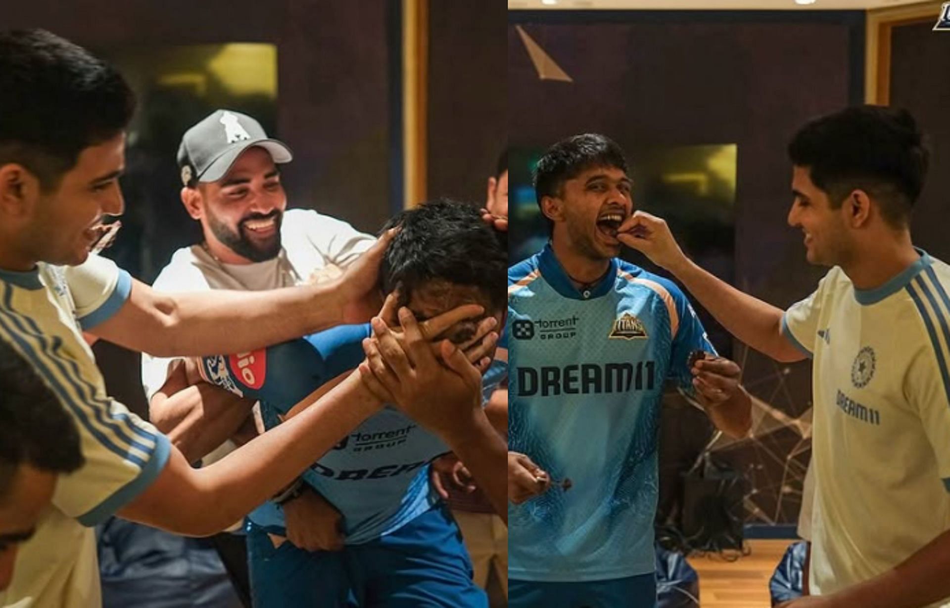 GT players celebrating Sai Sudharsan