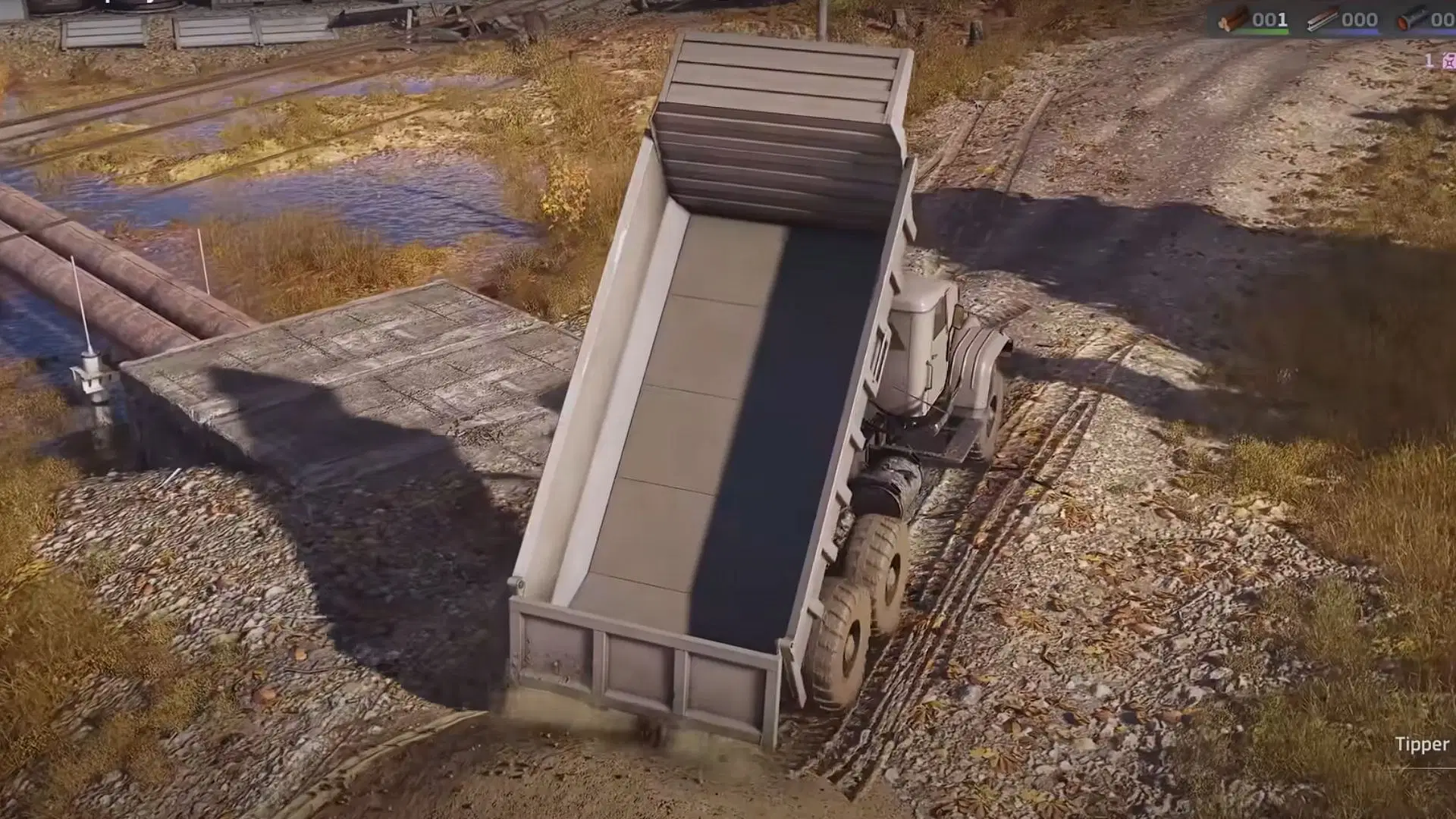 Drive forward while pouring sand (Image via Focus Entertainment)