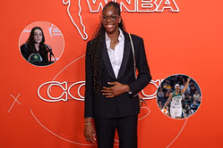 "Our big little babyyyyy": Nika Muhl and Erica Wheeler hype up Dominique Malonga's style statement at T-Mobile Park
