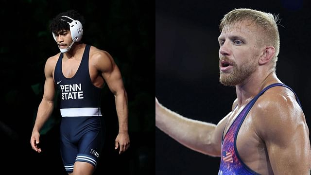 Carter Starocci [L] and Kyle Dake [R] | Source: Getty Images