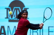 Baptiste in action at the 2025 Madrid Open (Source: Getty)
