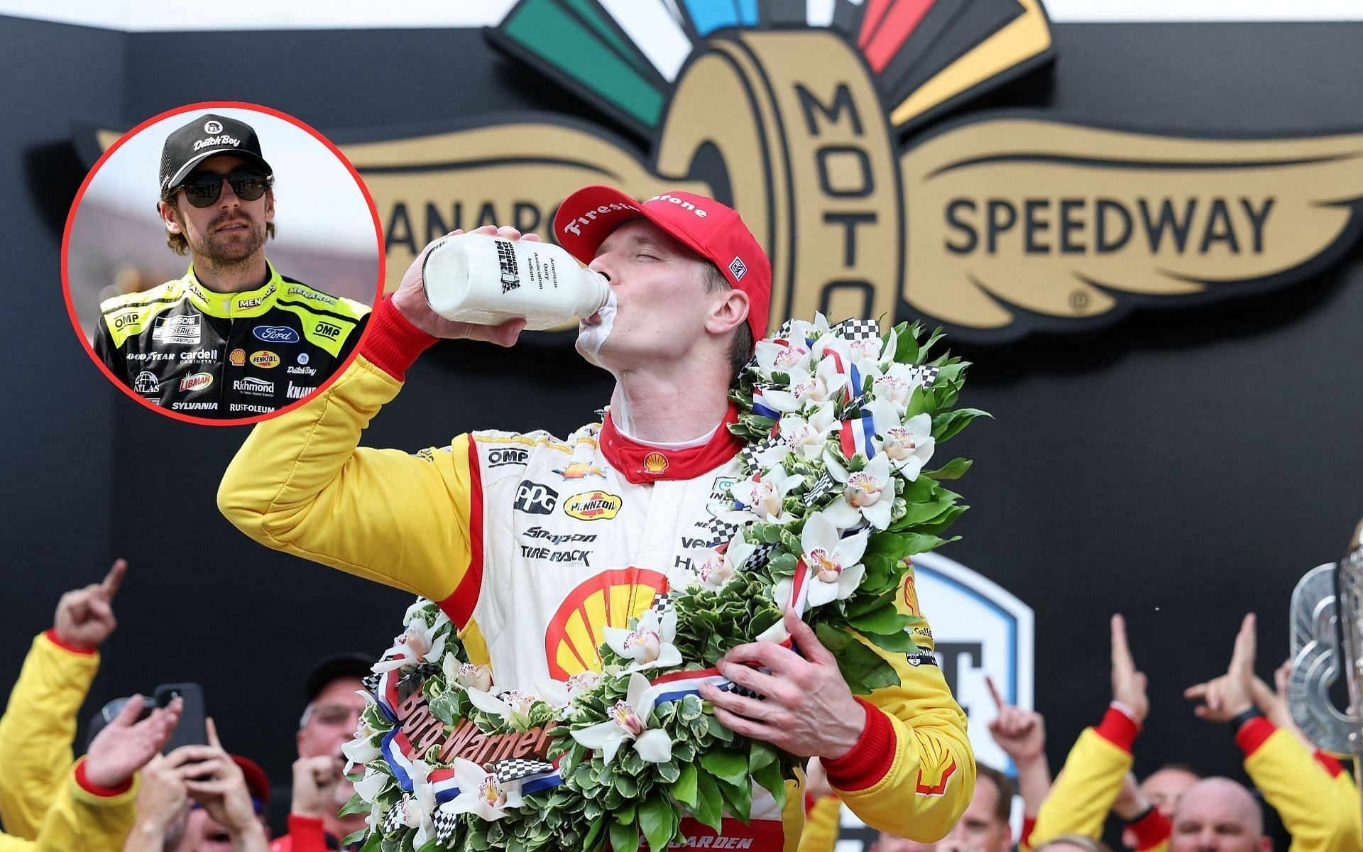 Josef Newgarden and Ryan Blaney