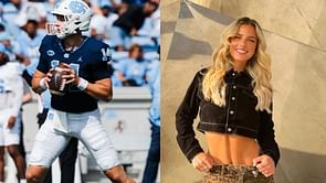UNC QB Max Johnson’s GF drops a 2-word comment on his life during CFB offseason