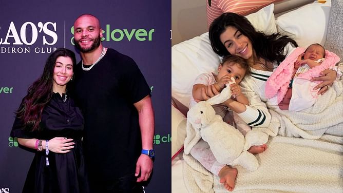 Dak Prescott welcomes 2nd baby daughter Aurora with fiancée Sarah Jane