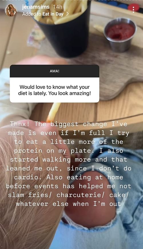 Still from Brooks Koepka’s wife Jena Sims's Instagram story/@jenamsims