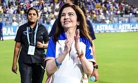 Nita Ambani gives sanitizer to Suryakumar Yadav & Co. while interacting after MI vs DC IPL 2025 match [Watch]