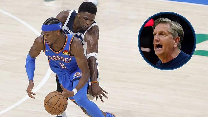 Chris Finch drops hilarious reaction after Timberwolves put an end to Shai Gilgeous-Alexander's free-throw run