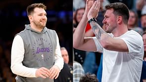 "LeBron, alley oop to Luka" - Lakers fans react as Luka Doncic seemingly looks slimmer in meet-up with $3.8B Spanish giants president