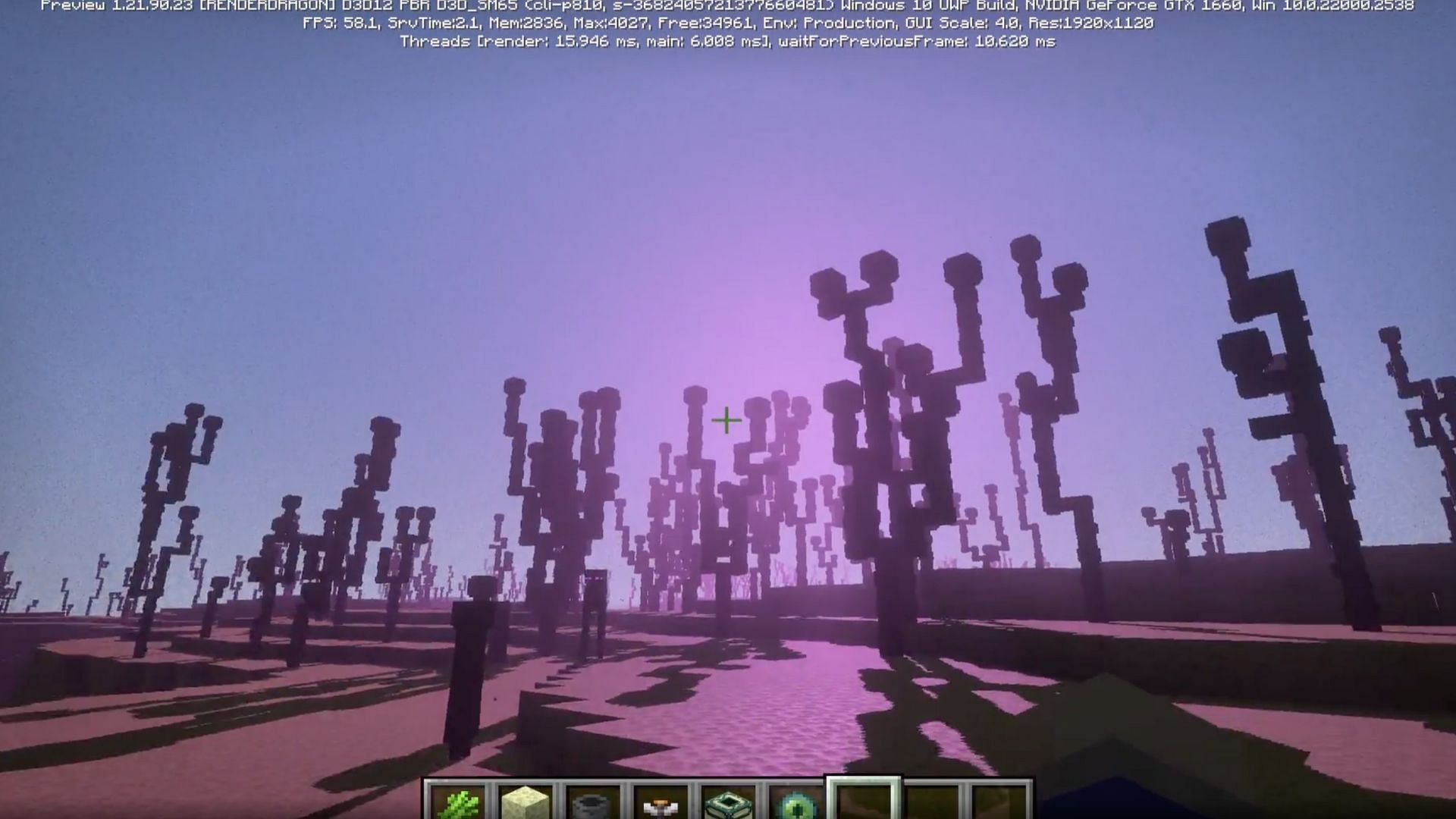 Minecraft end glashes