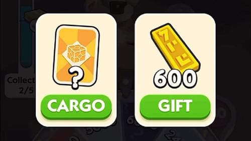 Players choose between Precious Cargo and Event Tokens (Image via Scopely)