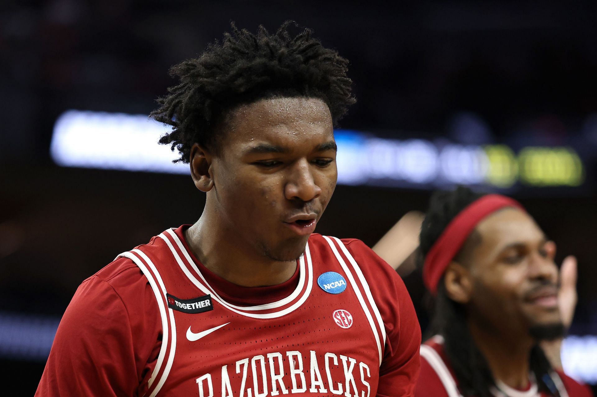 Karter Knox of the Arkansas Razorbacks