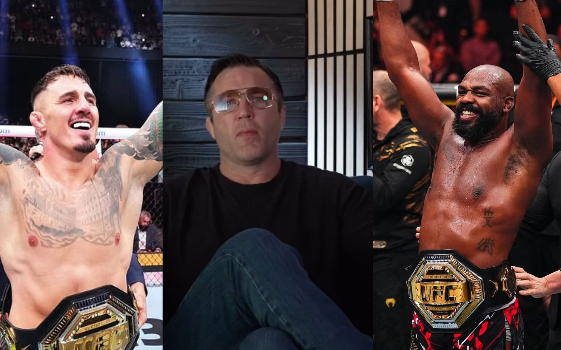 Jon Jones has been stalling a fight against Tom Aspinall [Image Courtesy: @jonnybones, @tomaspinallofficial and @sonnench on Instagram]