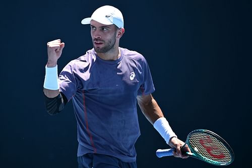 Borna Coric at the Australian Open 2025. (Photo: Getty)