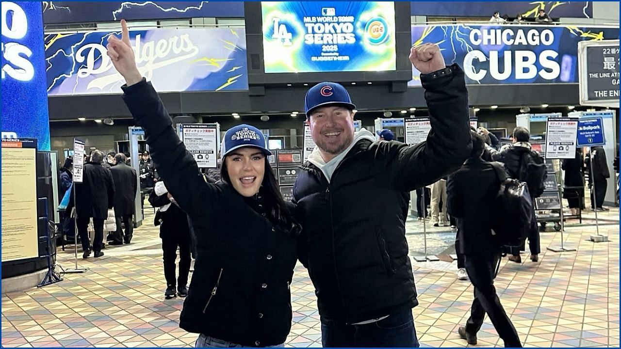 In Picture: Kurt Busch, and Lyda Moore (from Left). Credit: Lyda Moore on Instagram.