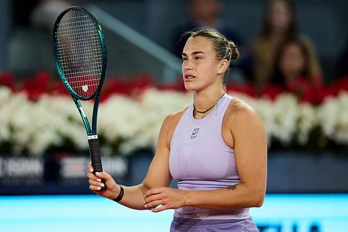 Aryna Sabalenka at the Madrid Open 2025. (Photo: Getty)