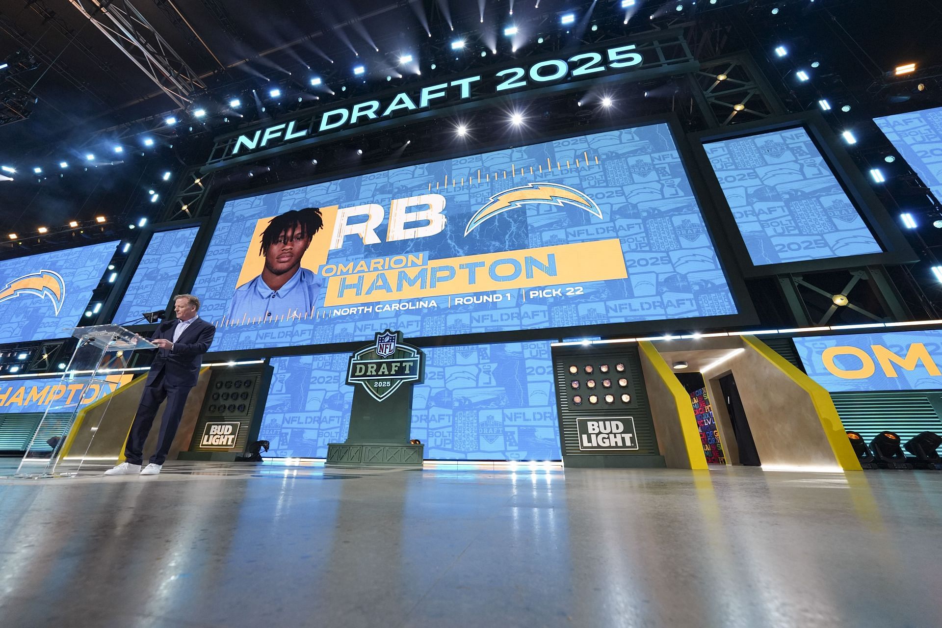Omarion Hampton contract: How much will Chargers RB earn on his rookie contract?
