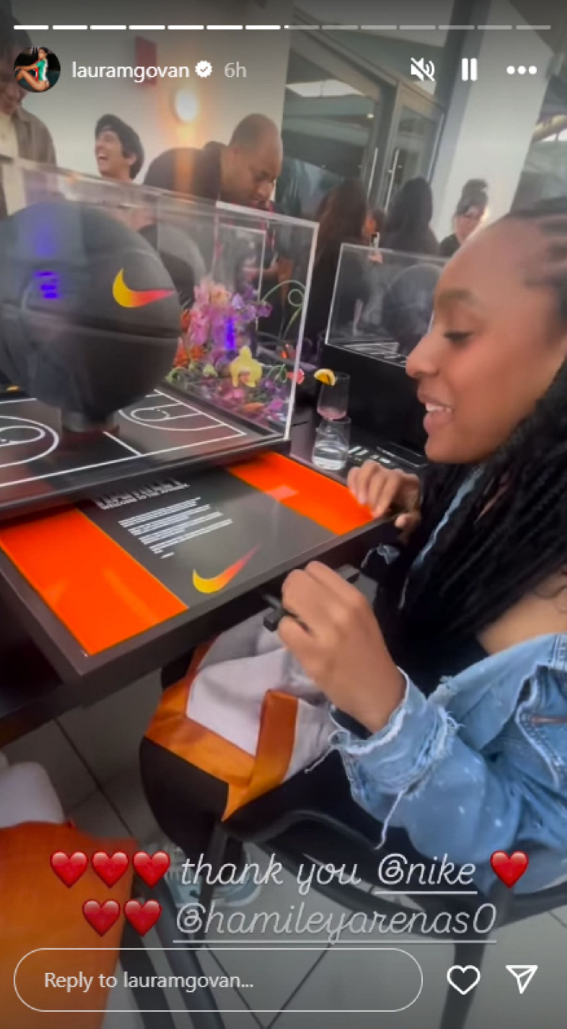 Laura Govan&#039;s daughter Hamiley Arenas shares heartfelt moments after signing a deal with Nike (Image via Instagram @lauramgovan)