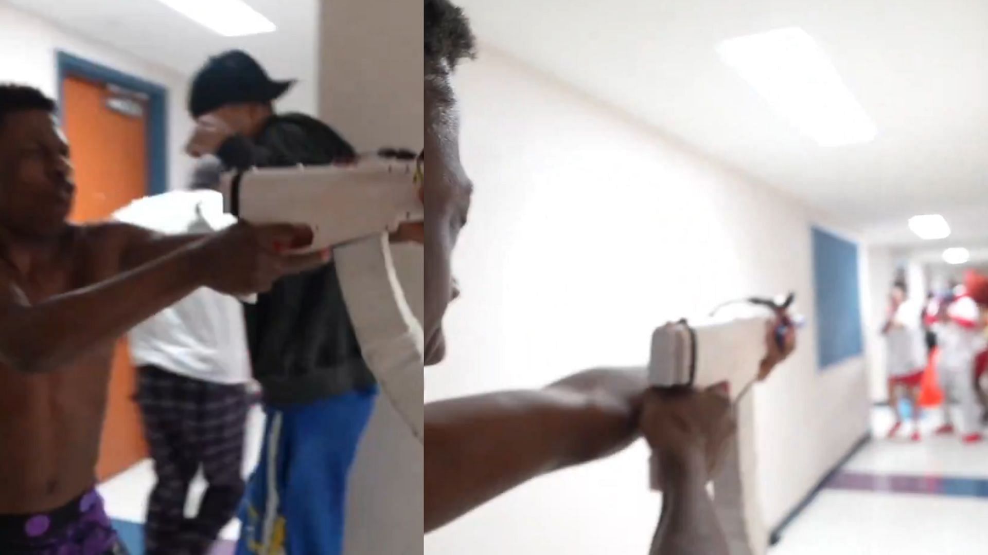 A water gun fight involving Rakai led to a serious injury (Images via X/@CoaelOne)