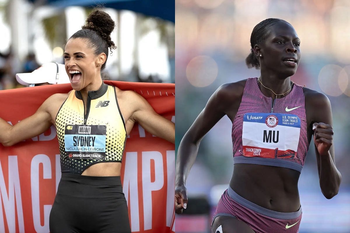 Sydney McLaughlin-Levrone and her training teammate, Athing Mu - Source: getty