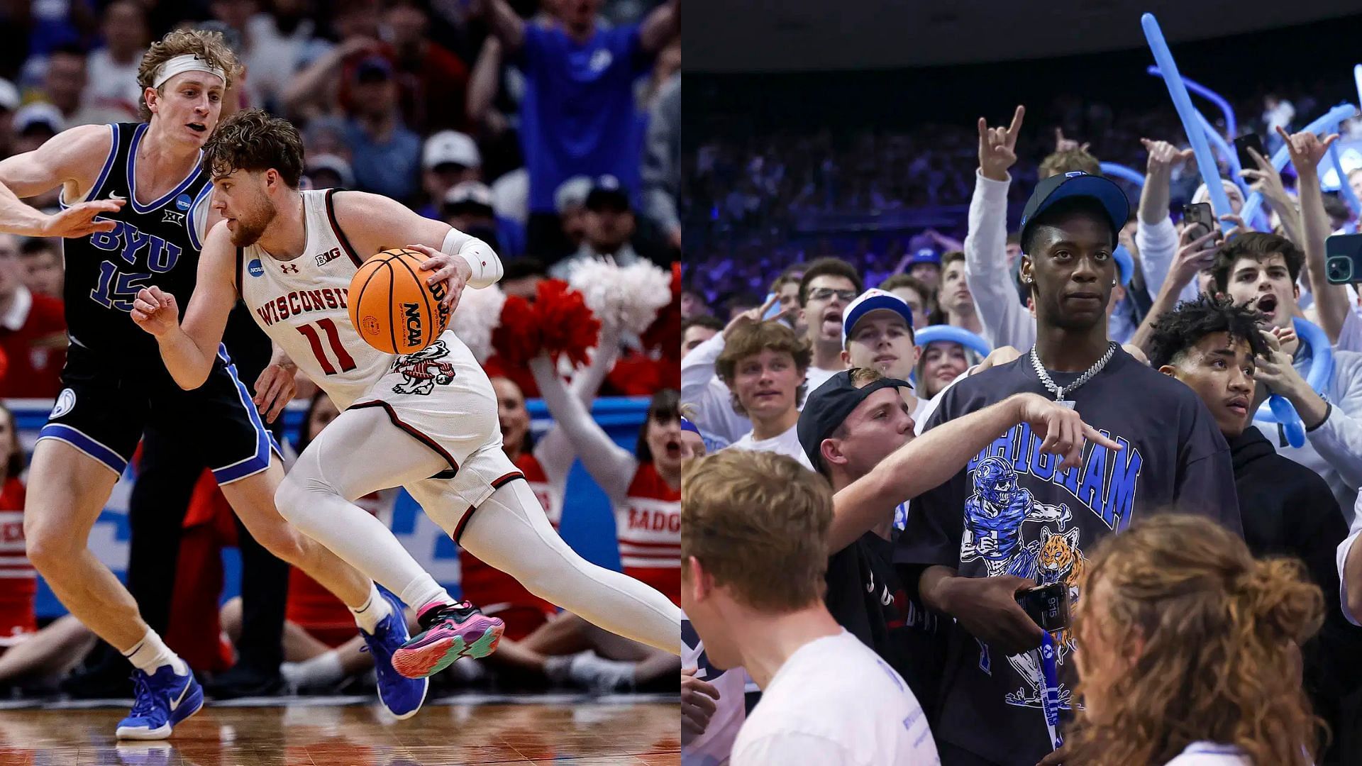 BYU Cougars and Wisconsin Badgers. - Source: Isaiah J. Downing and Rob Gray, Imagn