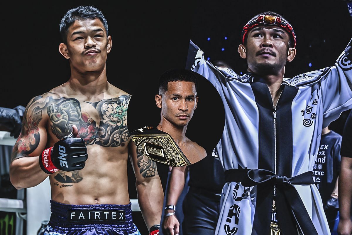 Superbon (middle), Kongthoranee (L) and Nong-O (R) | Image by ONE Championship