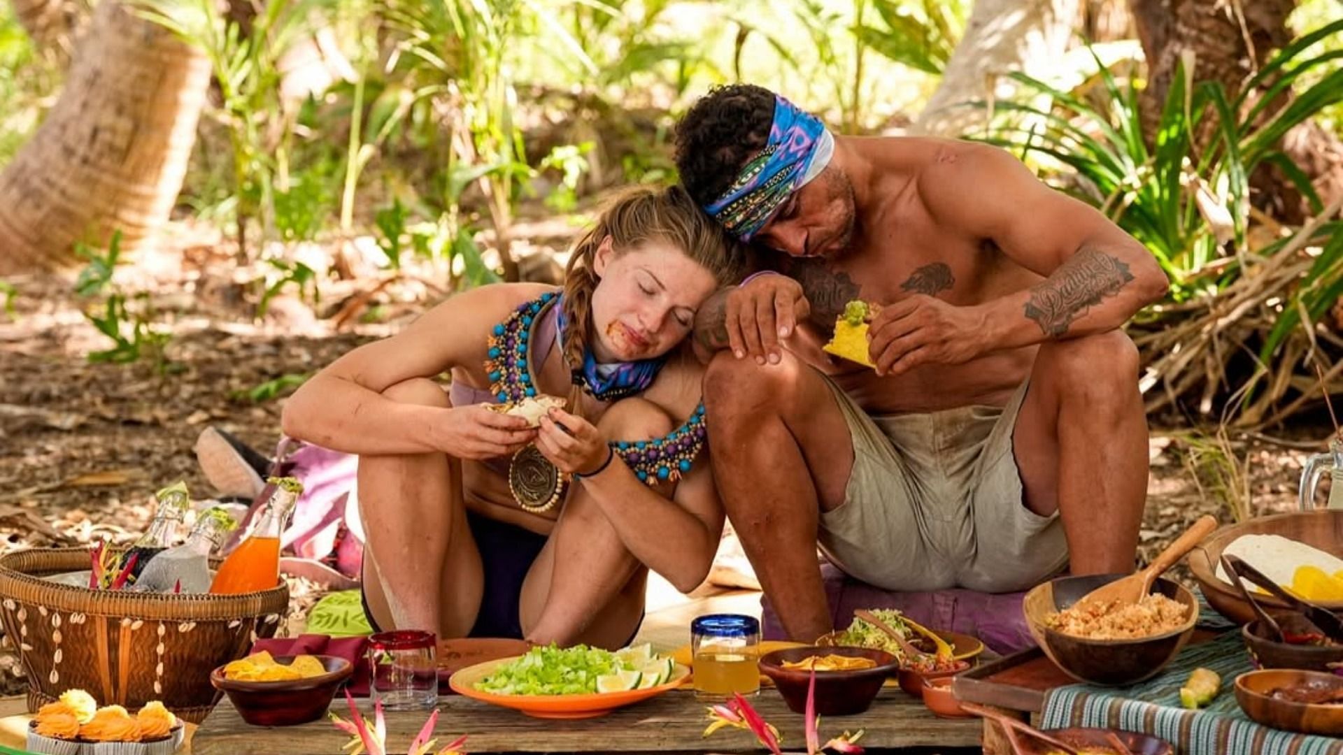 Joe and Eva in Survivor 48 (Image via Instagram @joehunterucla)