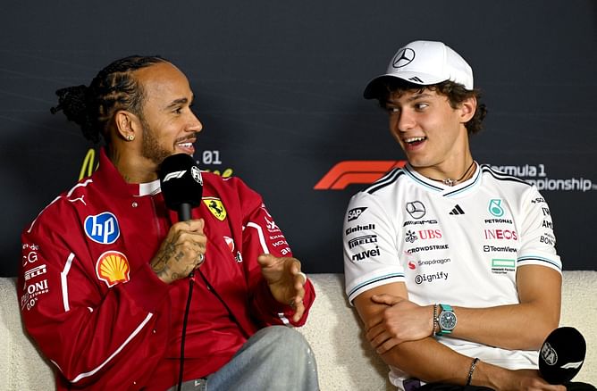 Lewis Hamilton shares heartwarming tribute for Kimi Antonelli after the Italian secured his first podium at the F1 Miami GP