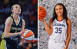Video: Ex-UConn star Paige Bueckers playfully pokes Azzi Fudd with bump on her head