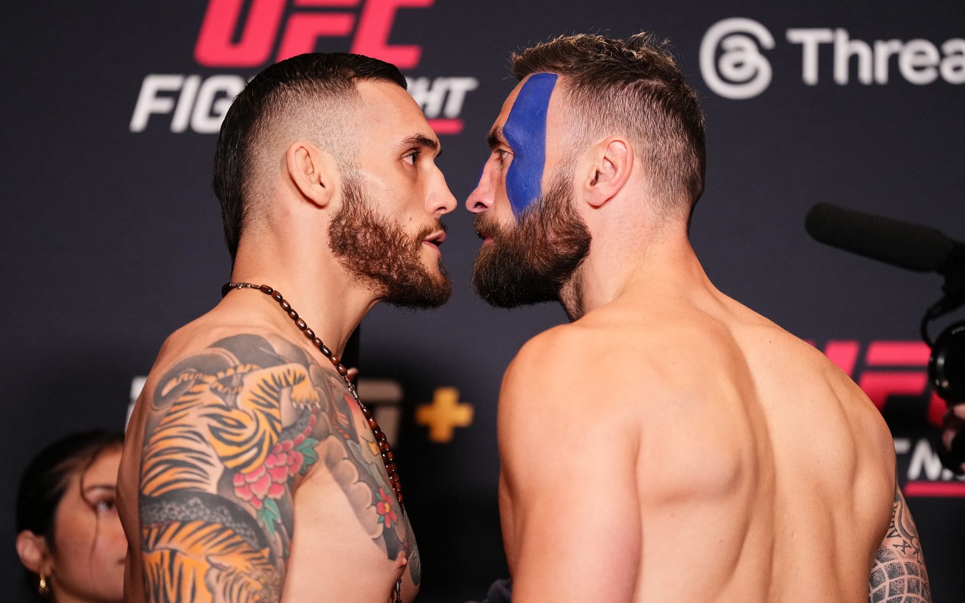 Rodolfo Bellato and Paul Craig square off. [Image courtesy: Getty]