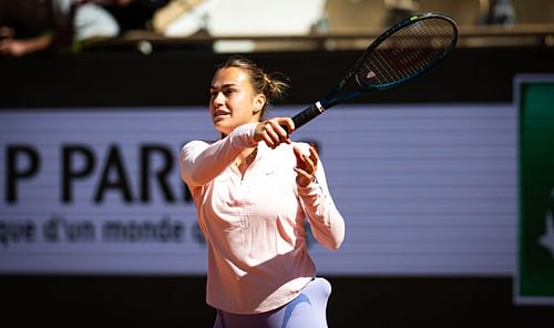 Sabalenka in action at the 2025 French Open - Previews - Source: Getty