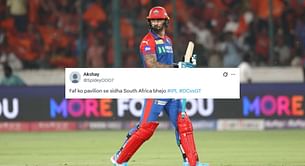 "Pavilion se sidha South Africa bhejo" - Fans fume after Faf du Plessis scores 5 off 10 balls in DC vs GT IPL 2025 match