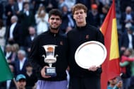 Carlos Alcaraz and Jannik Sinner at the 2025 Italian Open - Source: Getty