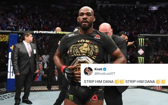STRIP HIM DANA" - Fans react as petition to strip Jon Jones of UFC  heavyweight title crosses 100,000 signatures
