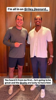 Isaac Rochell praises Colts rookie QB Riley Leonard