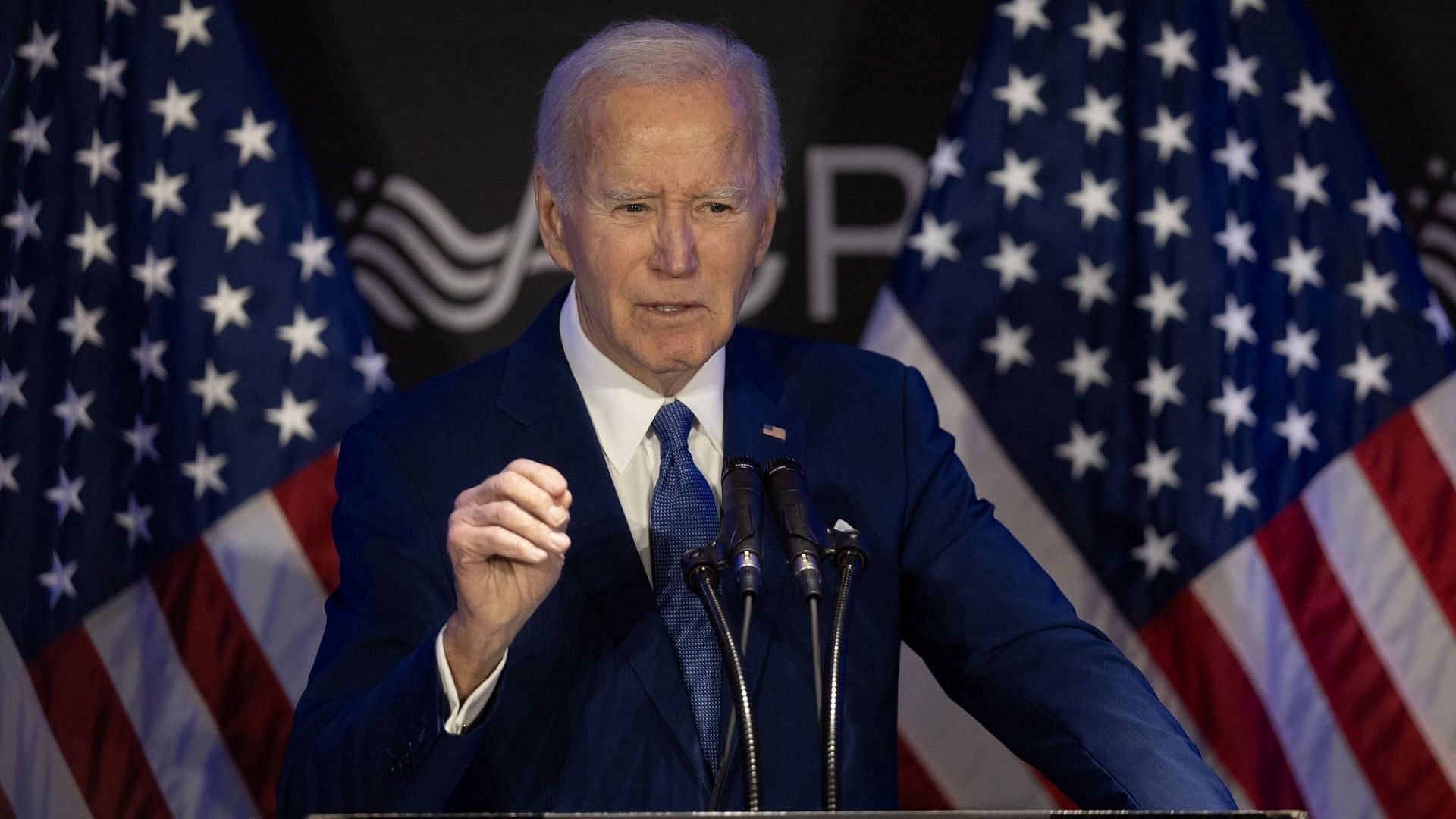Former U.S. President Joe Biden speaks at a conference hosted by the Advocates, Counselors, and Representatives for the Disabled (ACRD) on April 15, 2025, in Chicago, Illinois. (Image via Getty/Scott Olson)