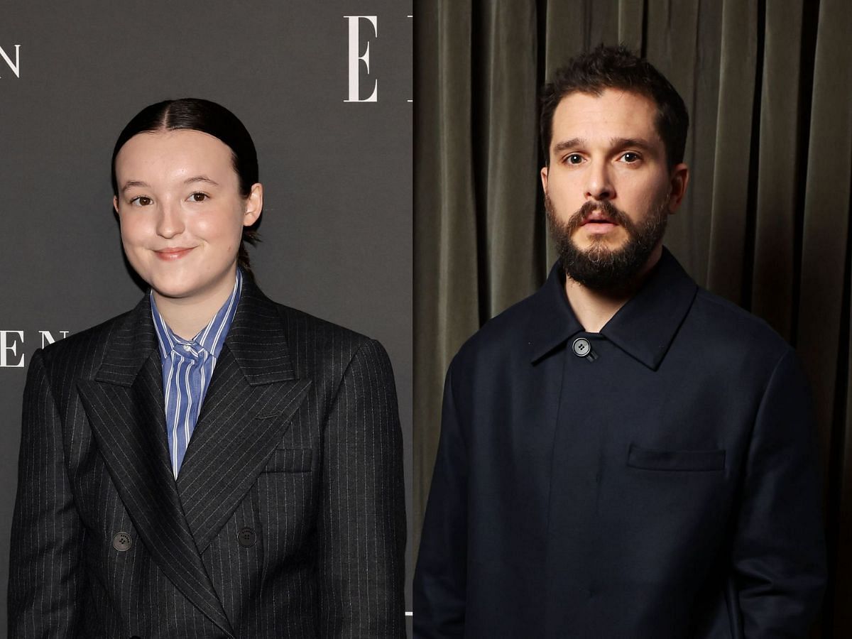 Bella Ramsey (L) and Kit Harrington (R)