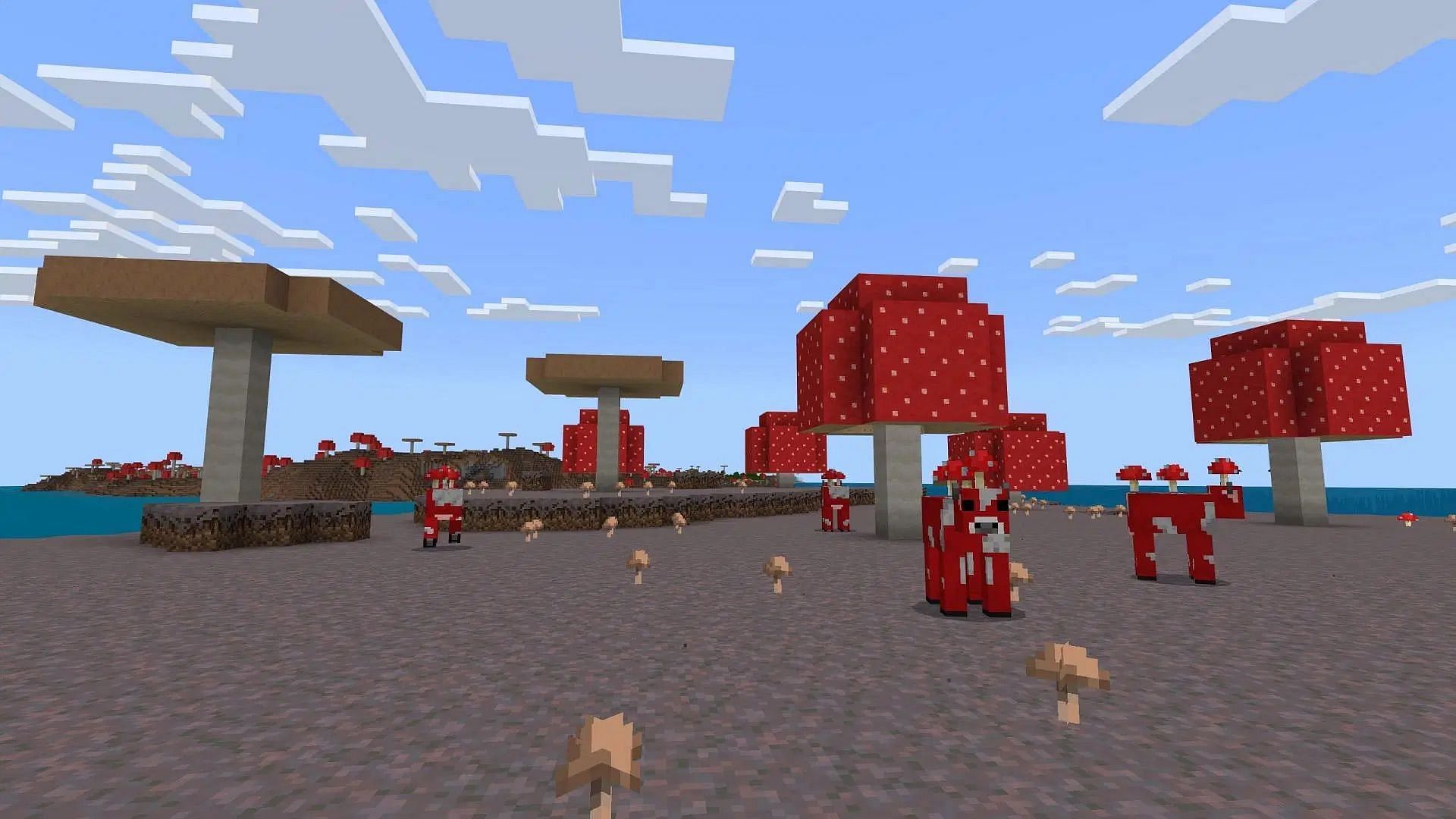 Minecraft mushroom island hostile mobs