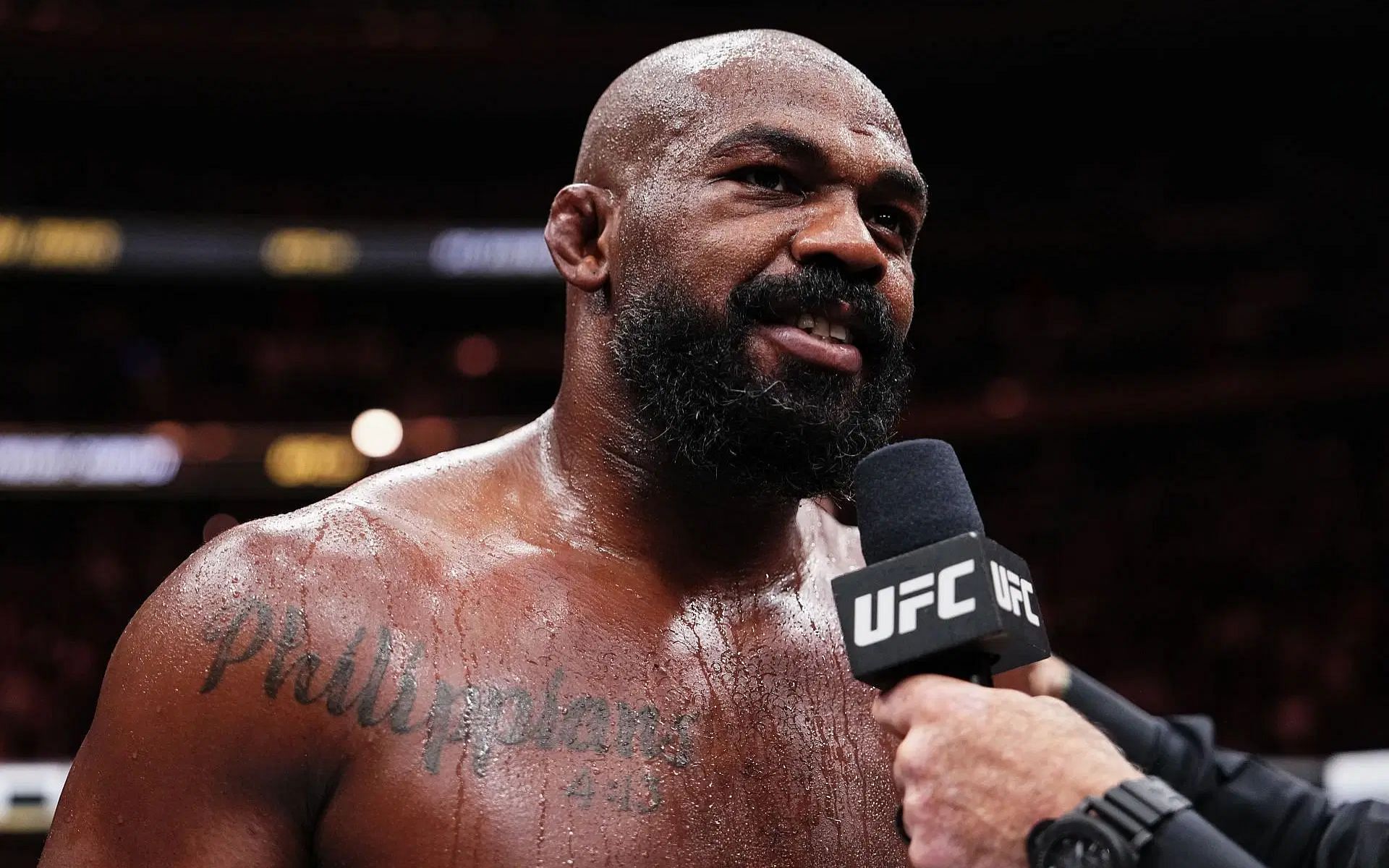 UFC heavyweight champion Jon Jones (pictured) shares short, sarcastic answer to being asked if he will fight again [Image courtesy: Getty Images]