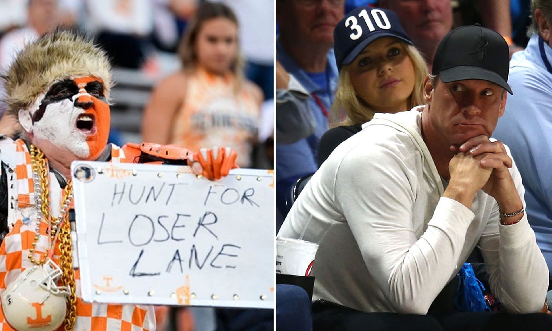 Fans scrap Lane Kiffin. (Image credit: Imagn)