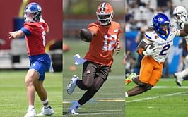 Shedeur Sanders beats Giants’ Jaxson Dart and Raiders’ Ashton Jeanty in Najee Harris’ scavenger hunt [WATCH]
