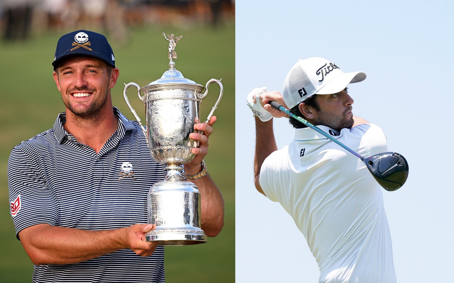 Bryson DeChambeau and Davis Riley ( via Getty)