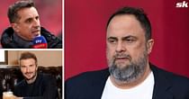 Manchester United hero David Beckham aims dig at Nottingham Forest with cheeky comment after they ban Gary Neville from stadium on final day