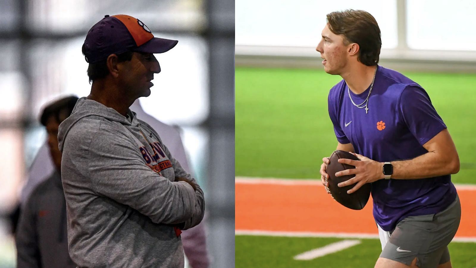 Dabo Swinney and Cade Klubnik will look to lead the Tigers to the CFP. - Sources: Imagn 
