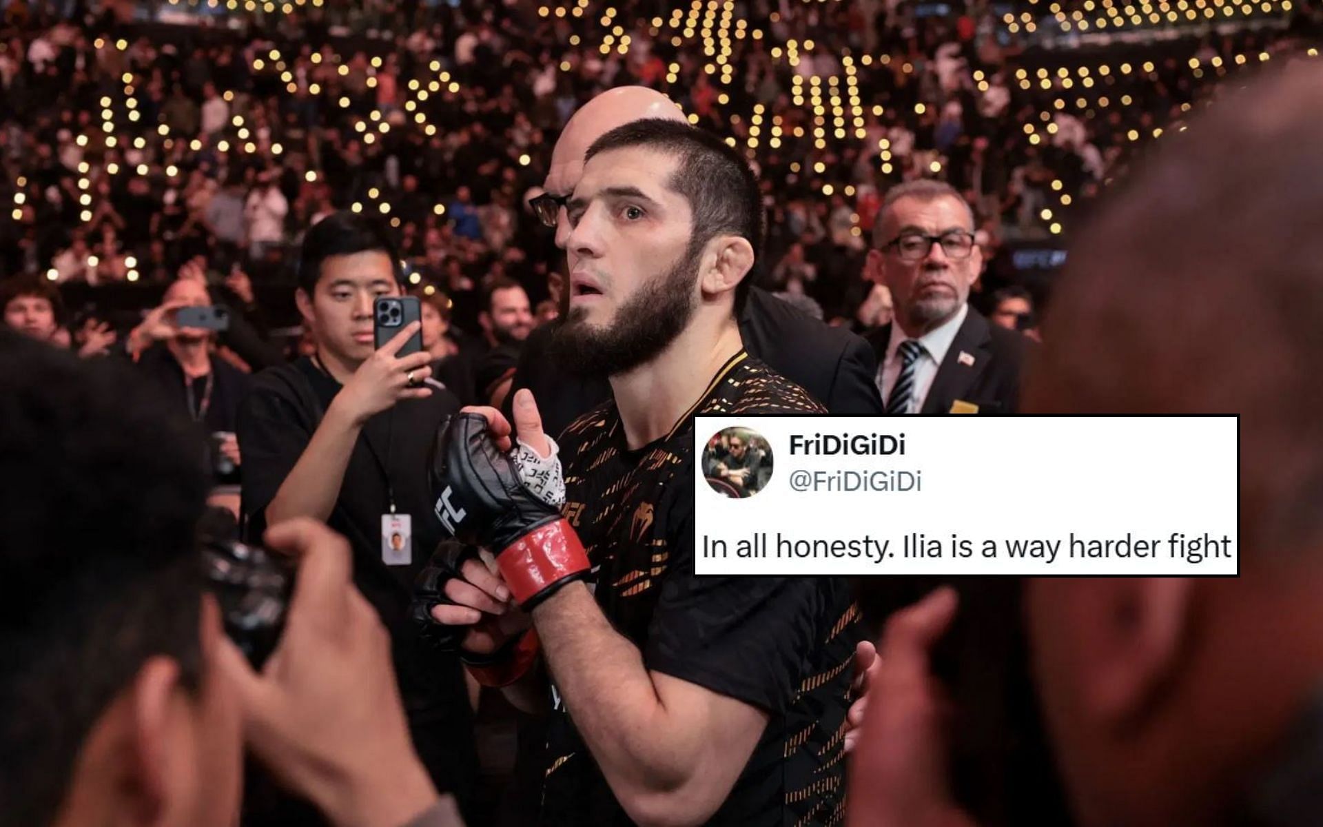 Fans react (insert) to Islam Makhachev