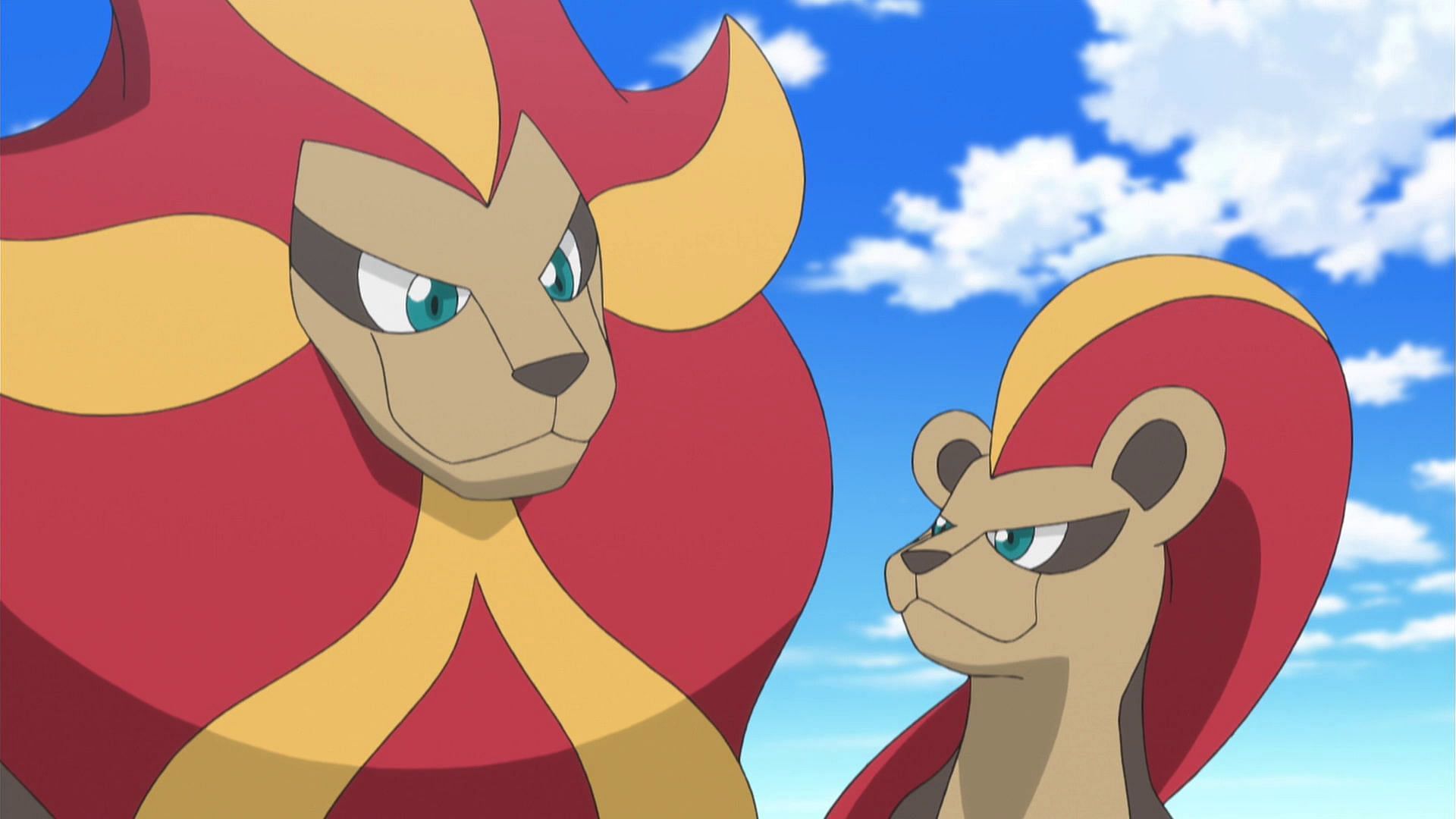 Pyroar in the anime (Image via TPC)