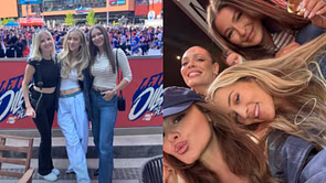 Leon Draisaitl's fiancee, Connor McDavid's wife take in the vibes at Oilers' electric Moss Pit ahead of Game 3 vs Stars