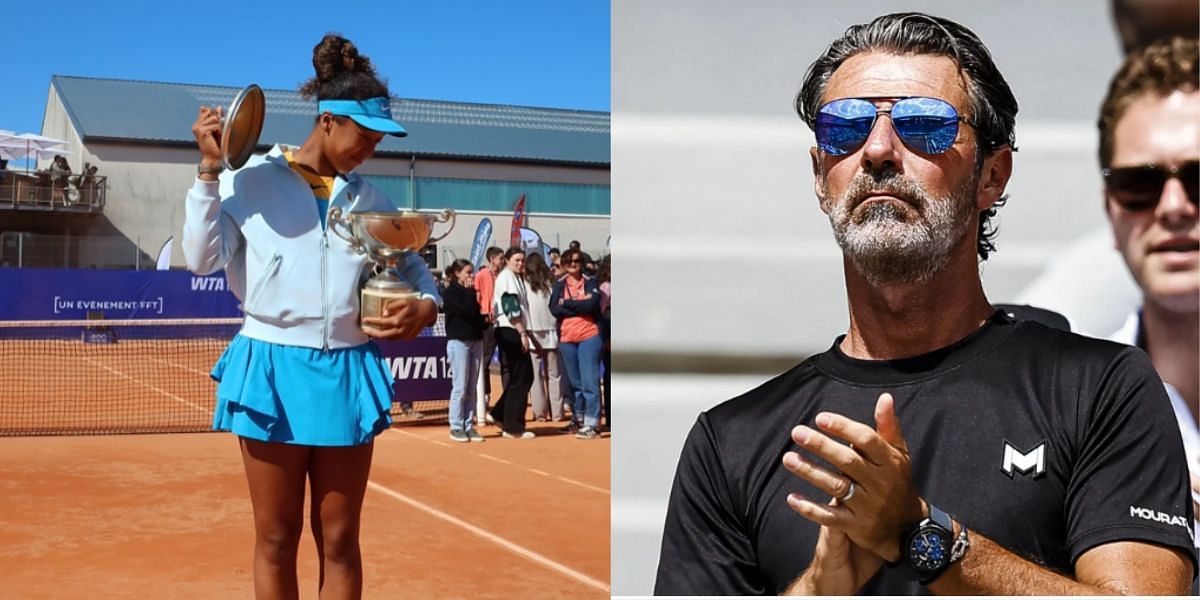 Naomi Osaka (L)  &amp; Patrick Mouratoglou (R)